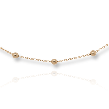 Gold Ball Bead Bracelet